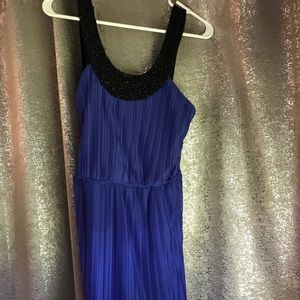 3 FOR $25 DEAL. Blue dress with beaded neckline.